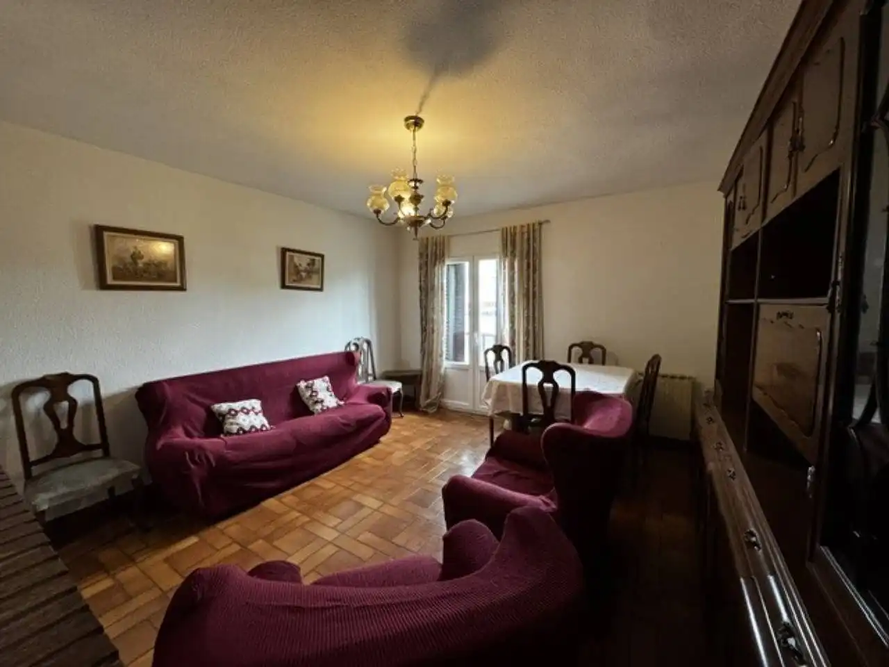 Sala de estar de Piso de alquiler en Buitrago del Lozoya con Calefacción, Amueblado y Balcón