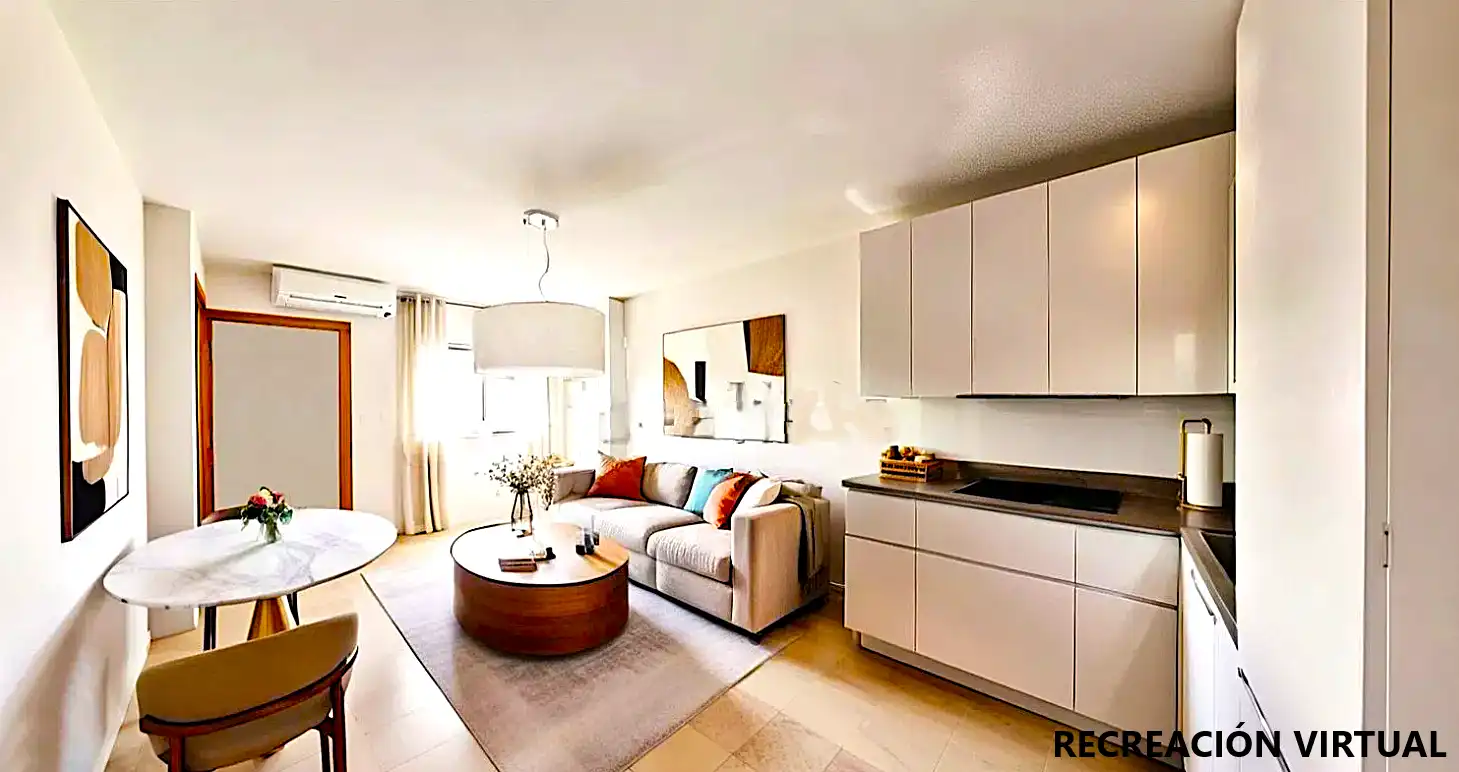 Sala de estar de Piso en venta en Roquetas de Mar