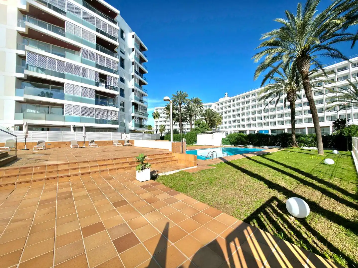 Swimming pool of Apartments for sale in Eivissa  with Air Conditioner, Heating and Terrace