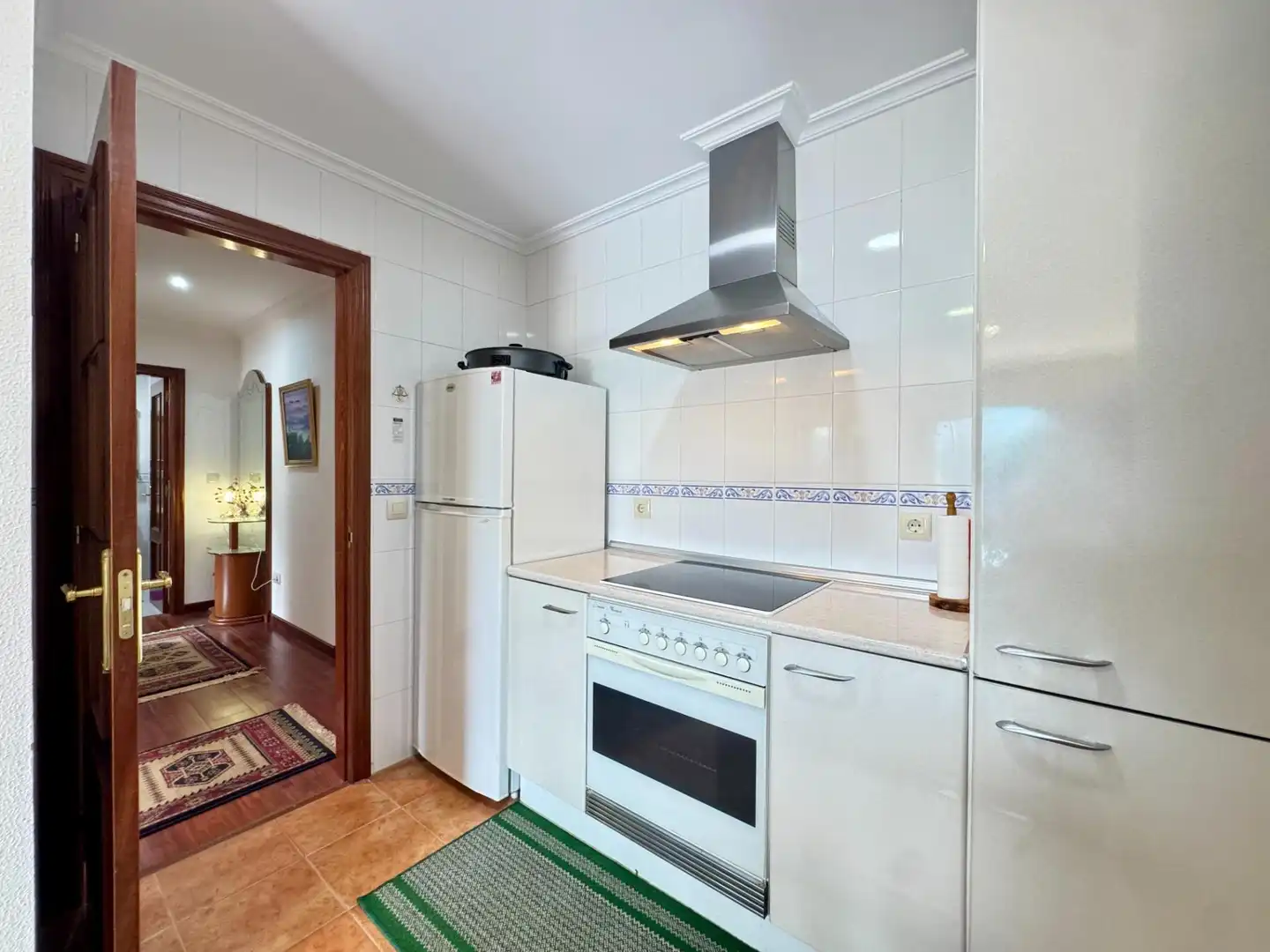 Kitchen of Flat for sale in Baiona  with Parquet flooring, Terrace and Storage room