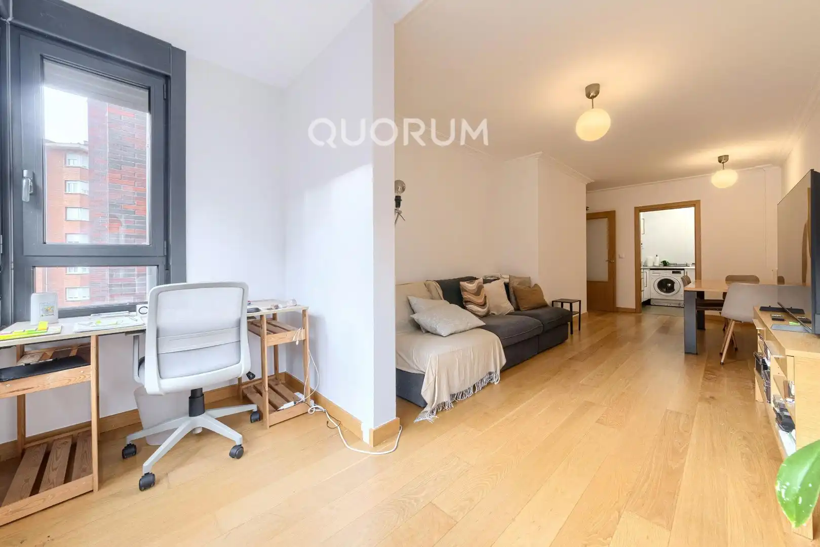 Sala de estar de Piso en venta en Bilbao  con Calefacción, Trastero y Amueblado