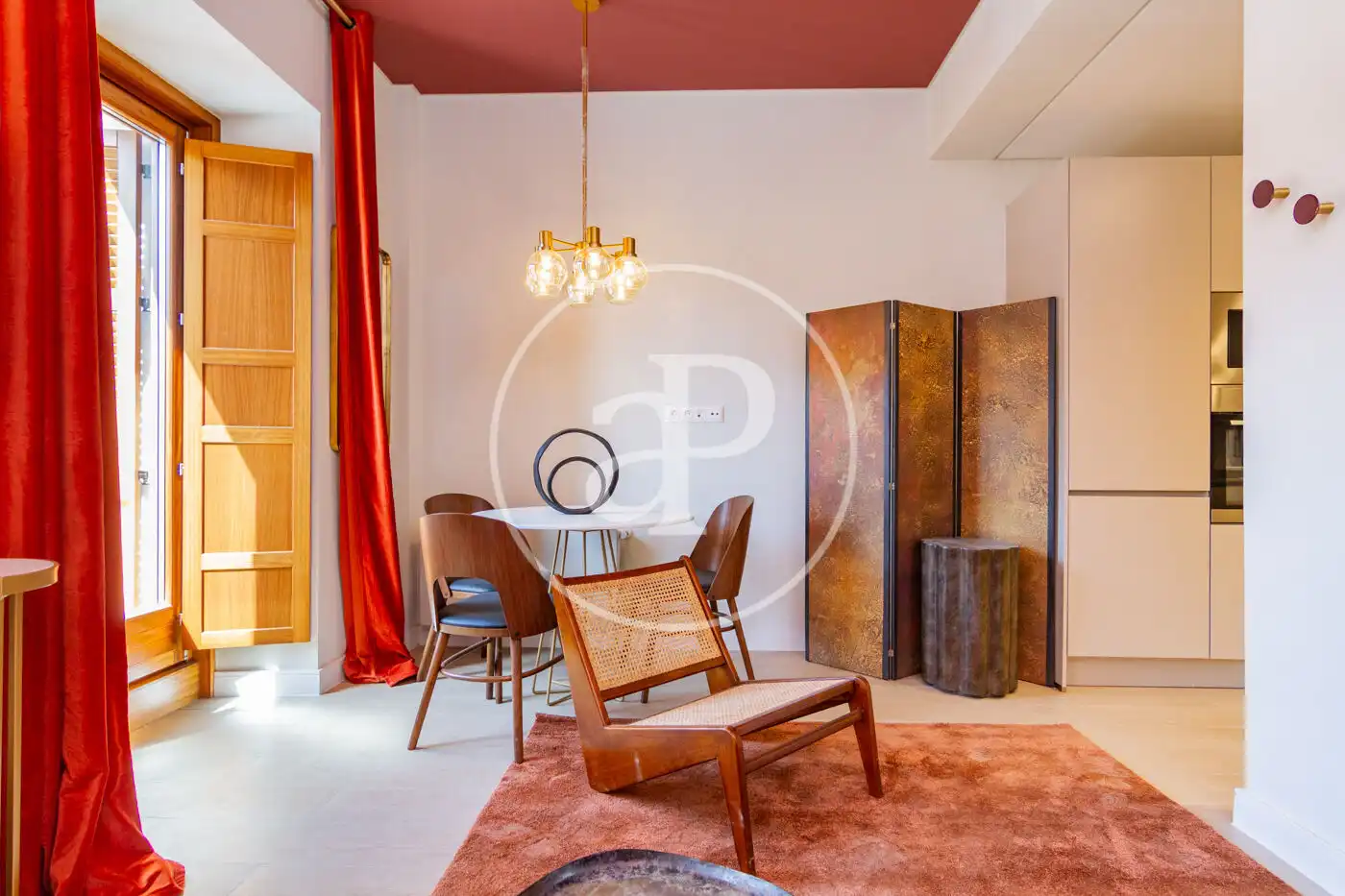 Dining room of Flat for rent in Madrid  with Air Conditioner, Heating and Furnished