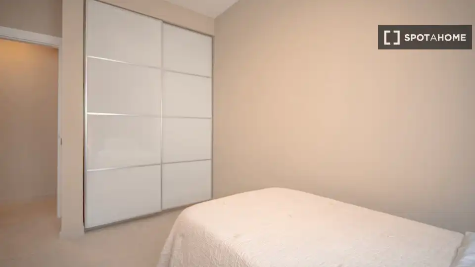 Dormitori de Apartament per a compartir en Las Palmas de Gran Canaria amb Aire condicionat, Terrassa i Moblat