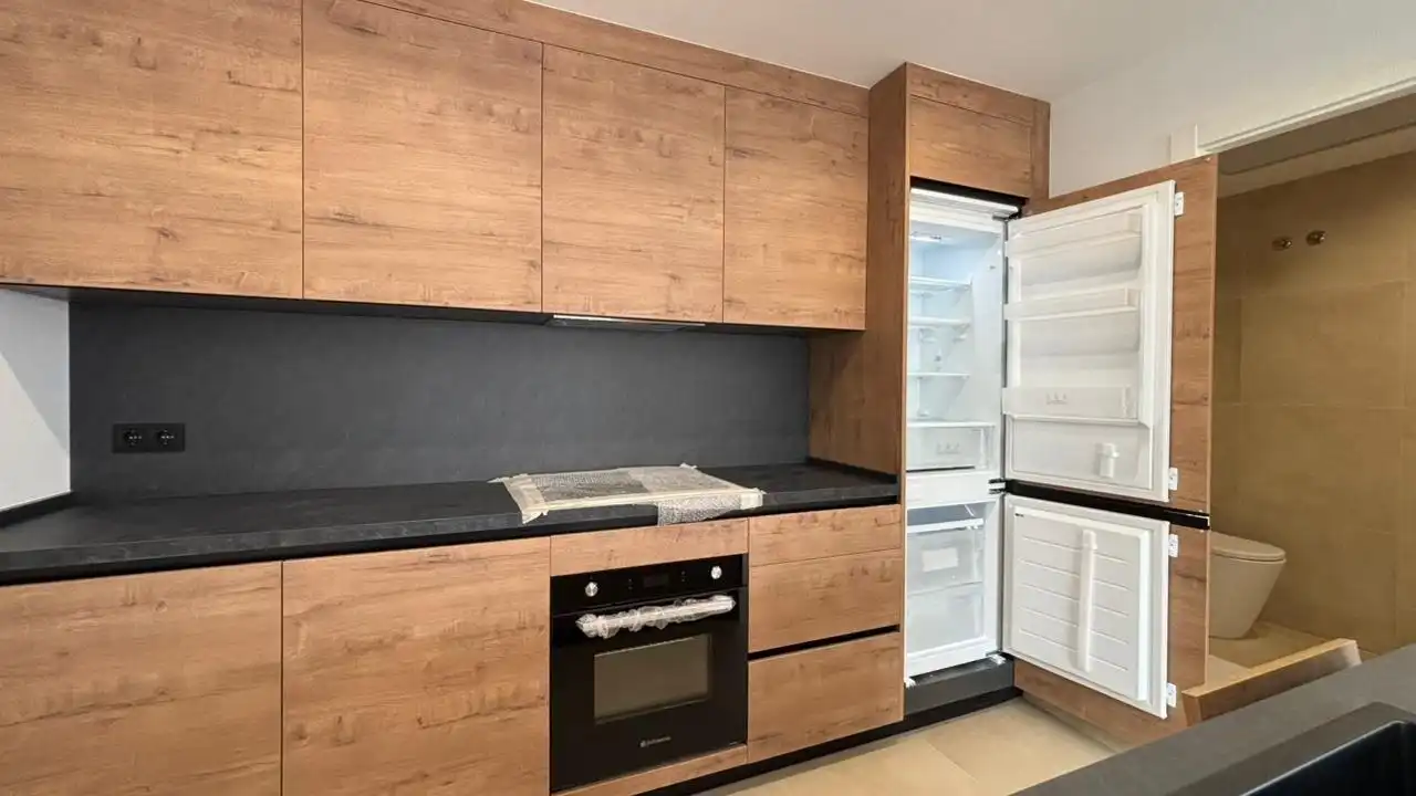 Cocina de Casa o chalet de alquiler en Finestrat con Aire acondicionado, Jardín privado y Piscina