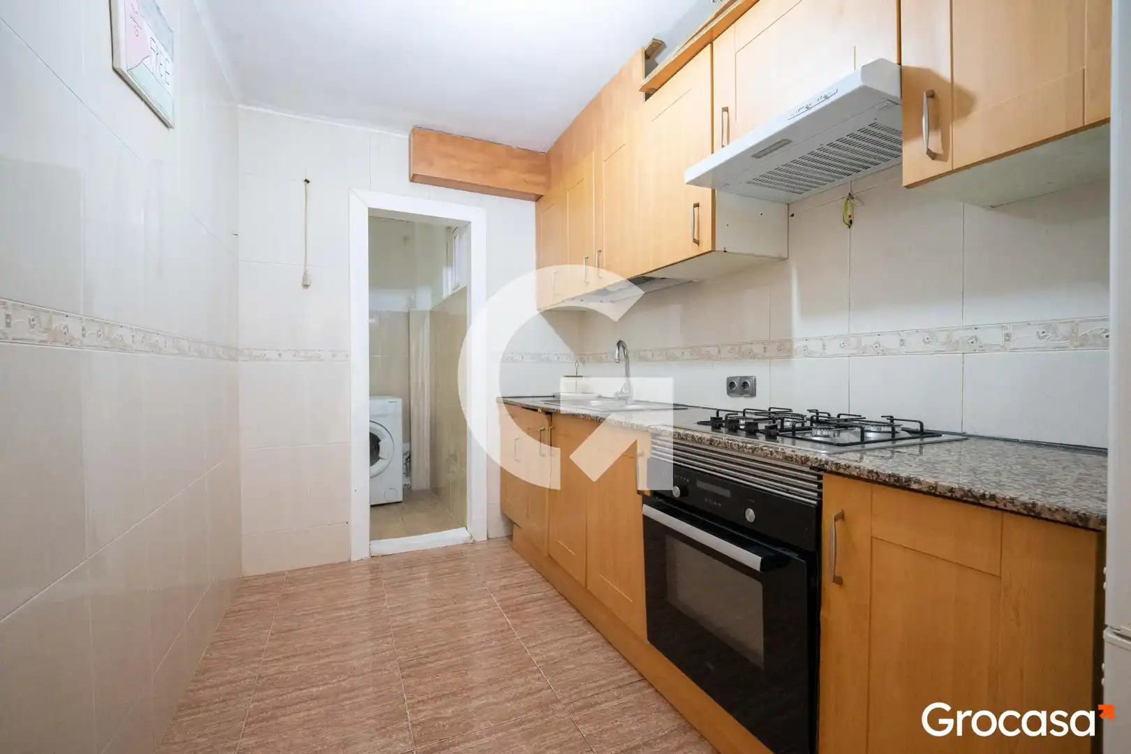 Kitchen of Flat for sale in Mataró  with Air Conditioner, Oven and TV