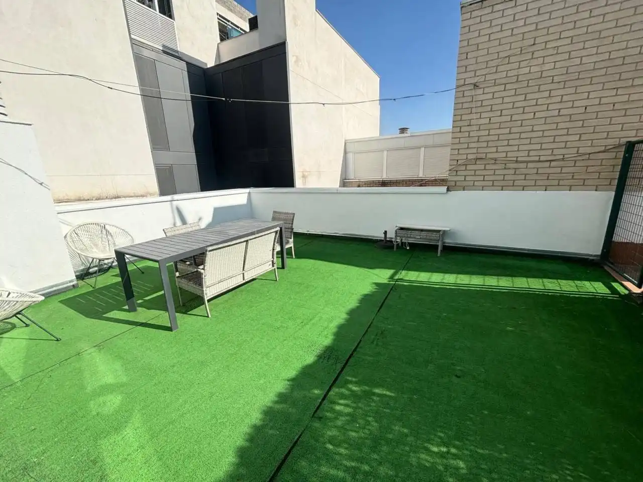 Terrasse von Dachboden zur Miete in Madrid mit Klimaanlage, Heizung und Parkett