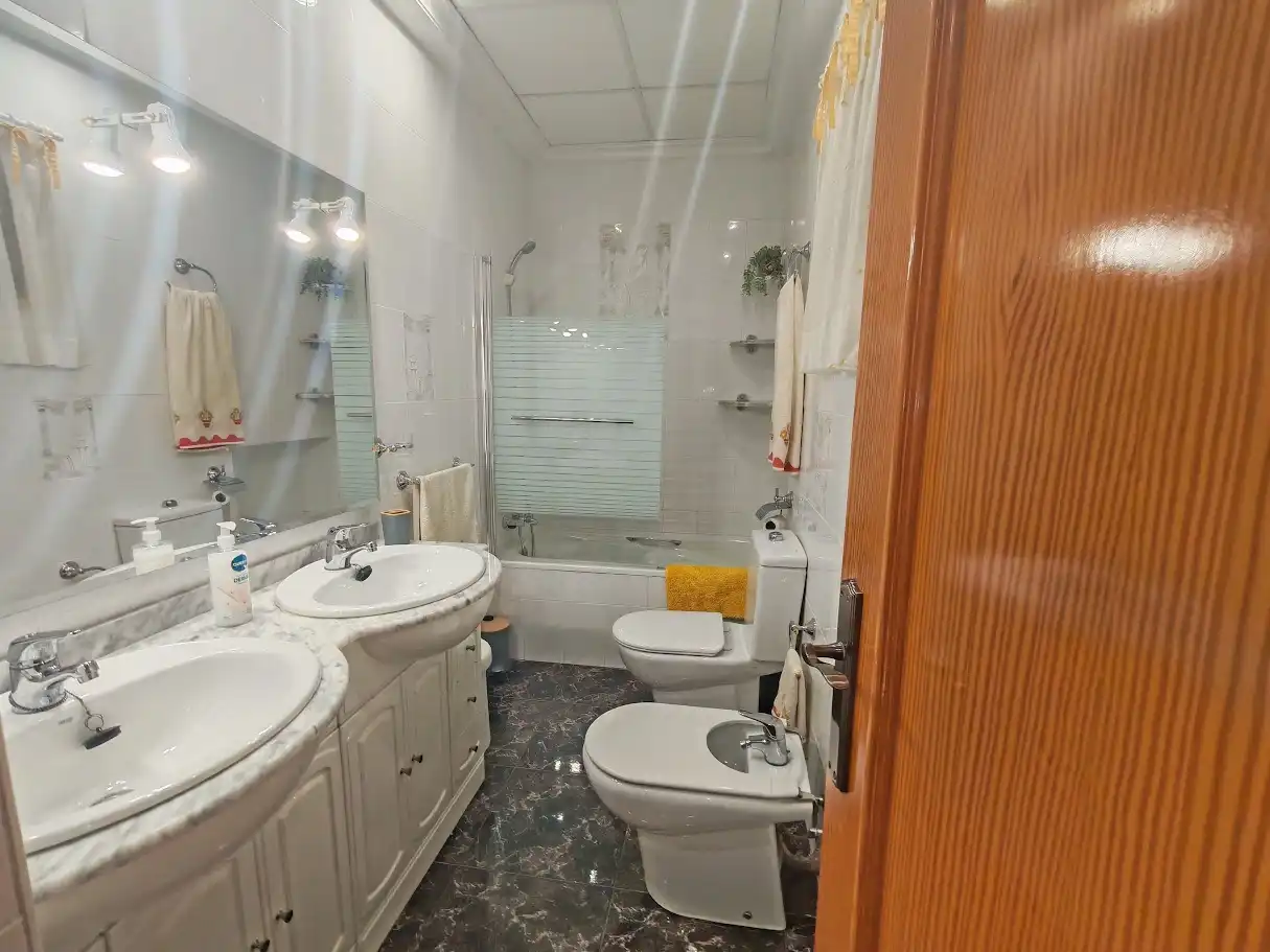 Bathroom of Flat for rent in Elche / Elx  with Air Conditioner, Terrace and Furnished