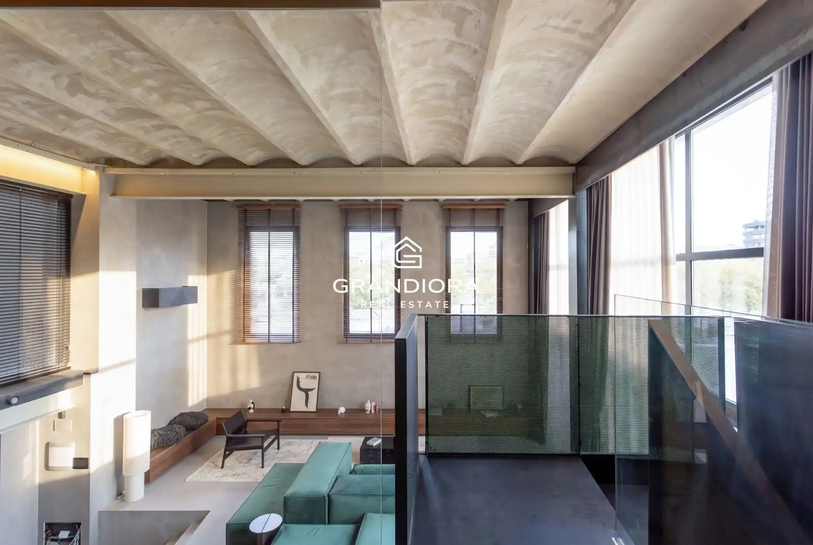 Living room of Flat for rent in Barcelona  with Air Conditioner, Terrace and Furnished