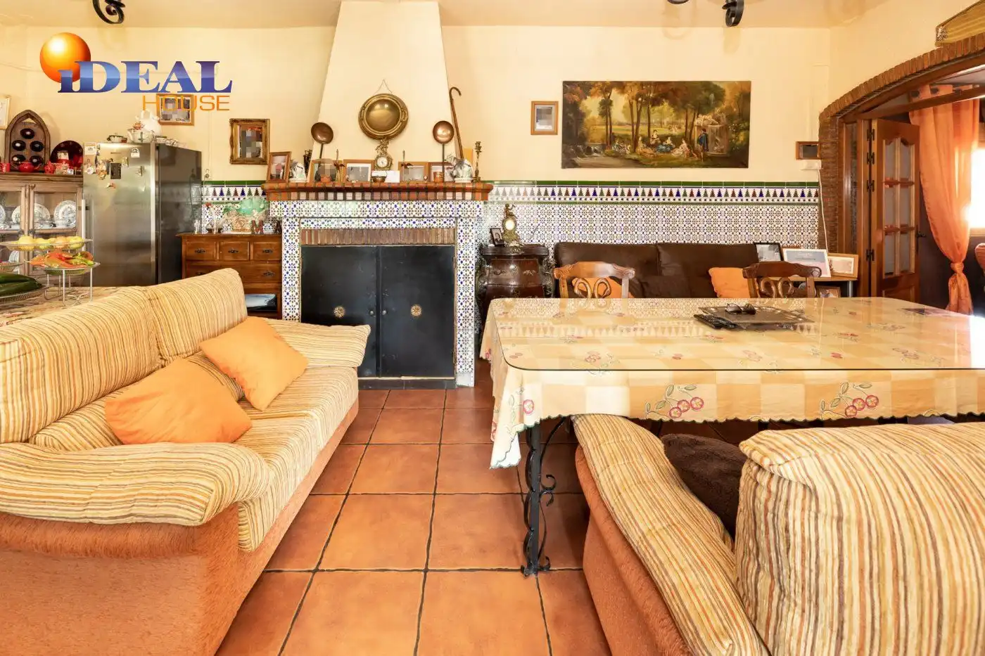 Sala de estar de Finca rústica en venta en Alhama de Granada con Aire acondicionado, Jardín privado y Terraza