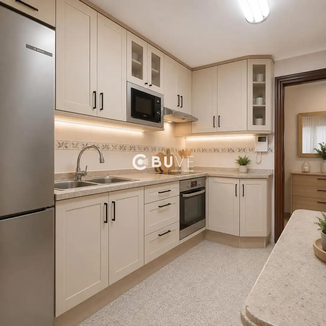 Kitchen of Flat for sale in Langreo  with Heating, Terrace and Storage room