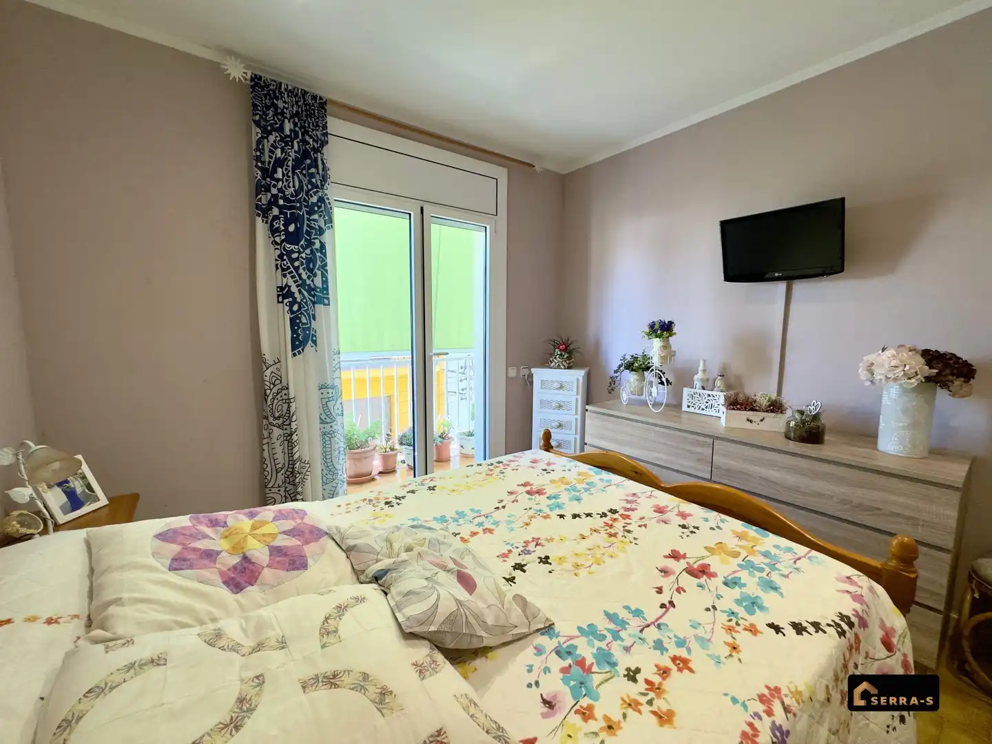 Schlafzimmer von Wohnung zum Verkauf in Malgrat de Mar mit Klimaanlage und Balkon