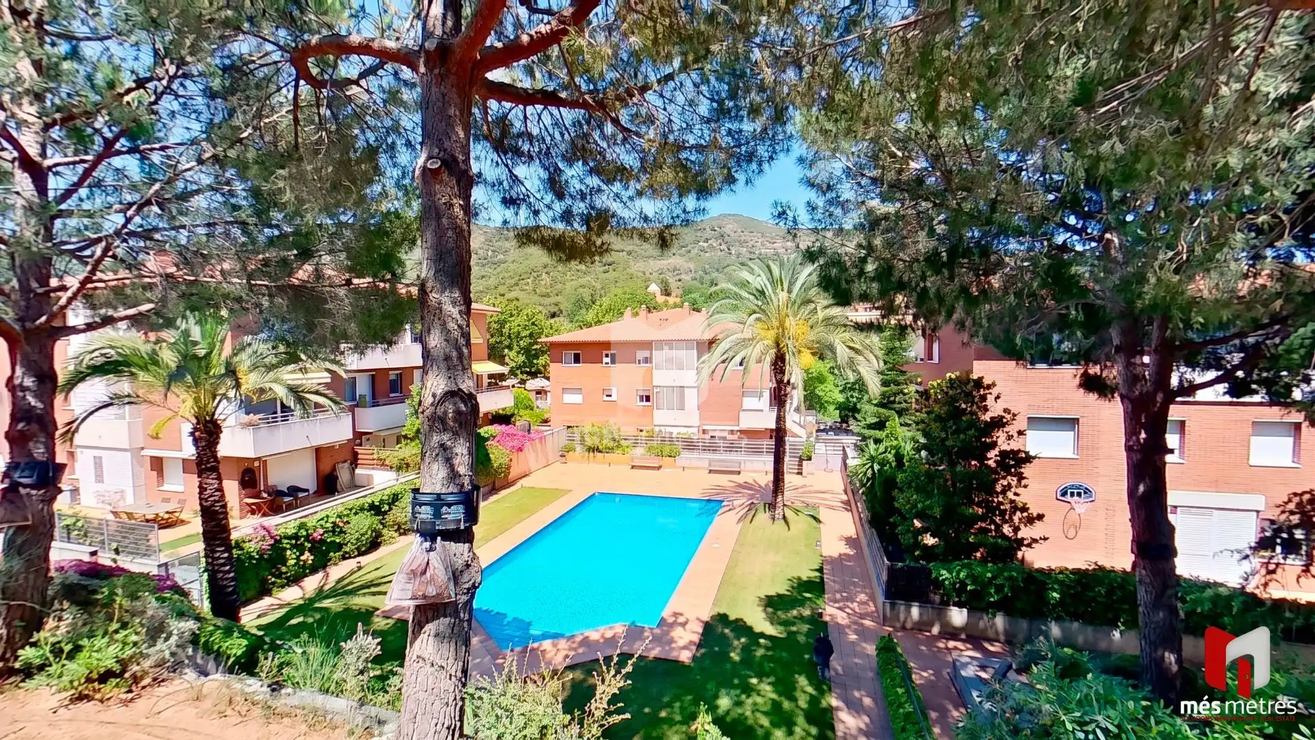Exterior view of Flat for rent in Teià  with Heating, Private garden and Community pool