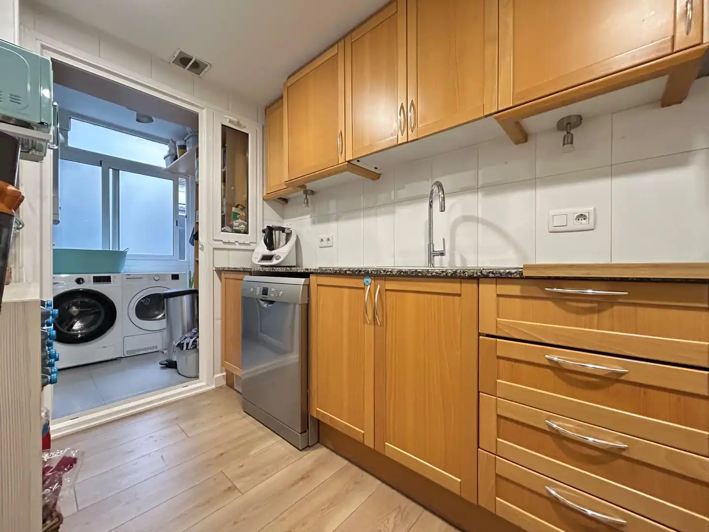 Kitchen of Attic for sale in Mataró  with Air Conditioner, Heating and Parquet flooring