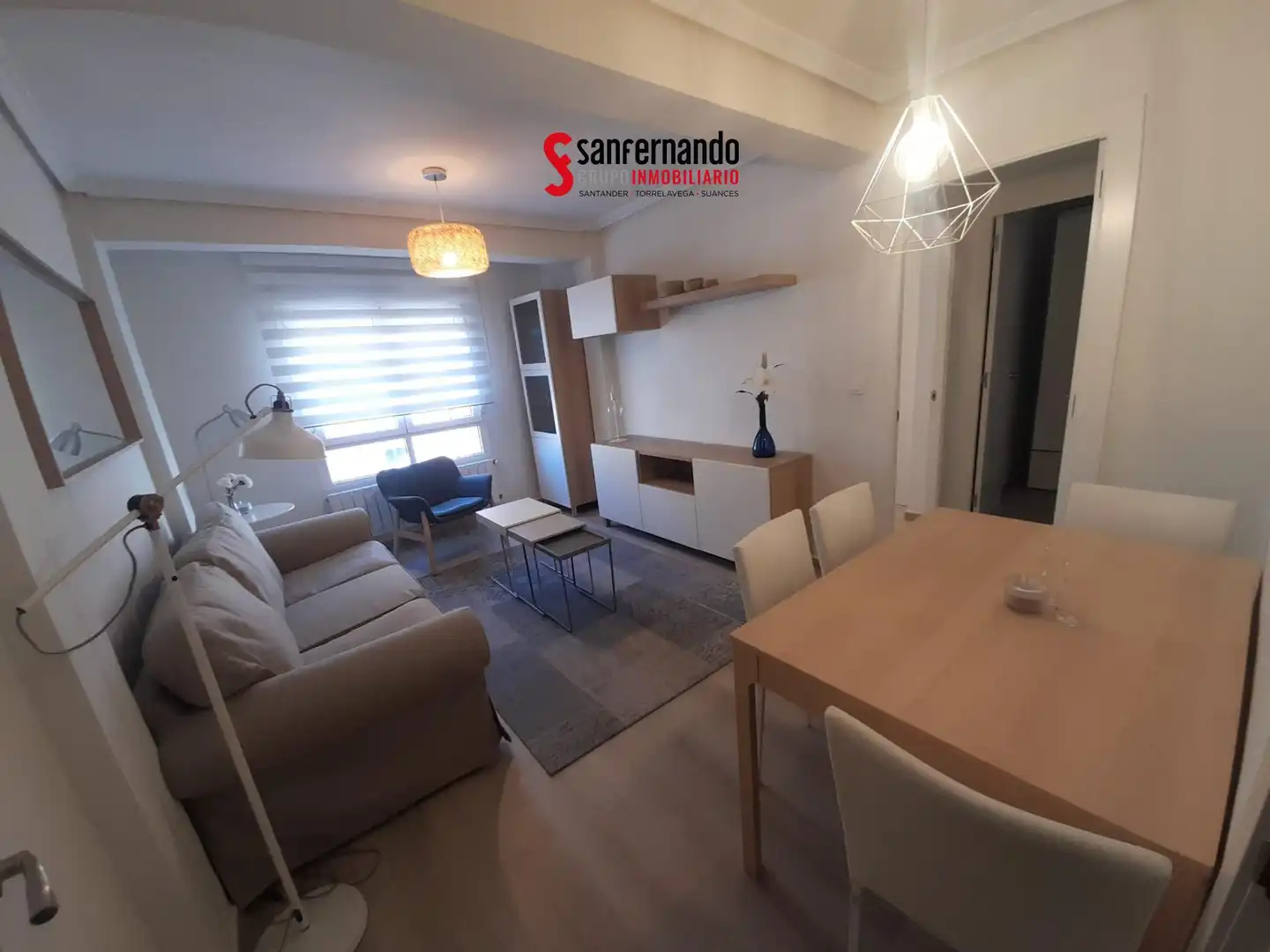Living room of Flat for rent in Santander  with Heating, Parquet flooring and Furnished