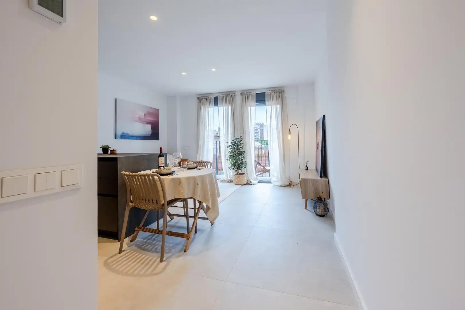 Sala de estar de Piso en venta en Barcelona con Aire acondicionado, Calefacción y Parquet