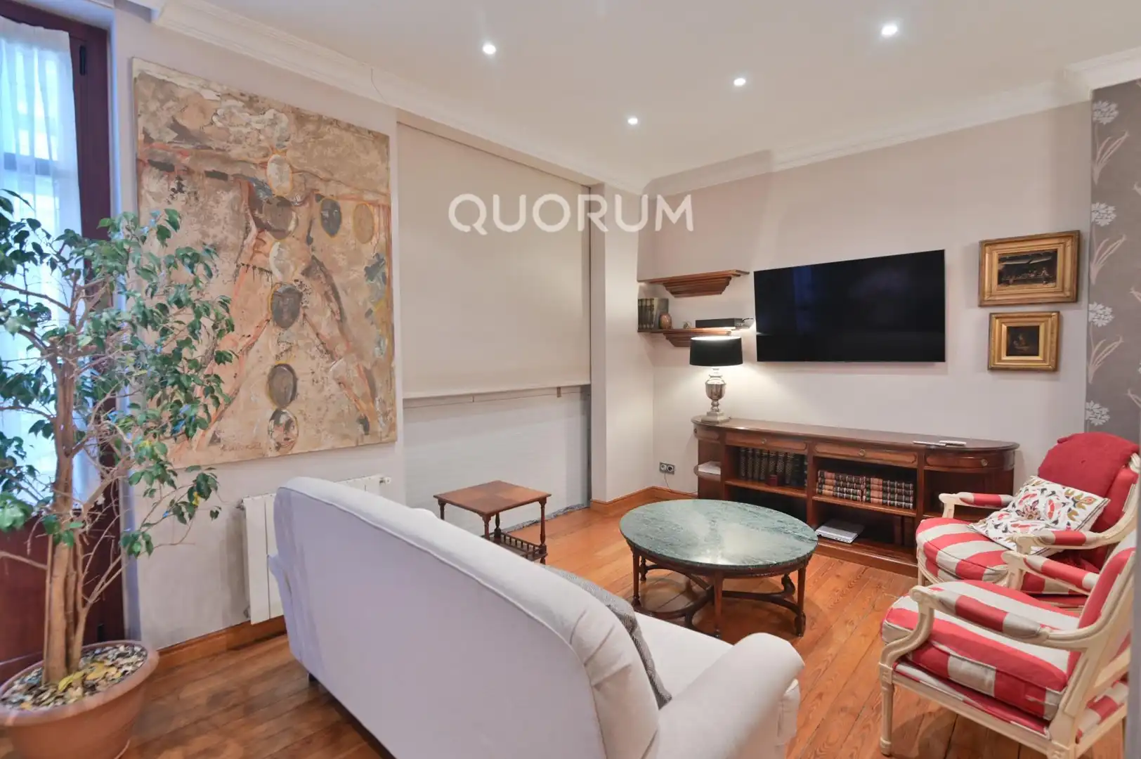 Wohnzimmer von Wohnung zum Verkauf in Bilbao  mit Heizung und Balkon