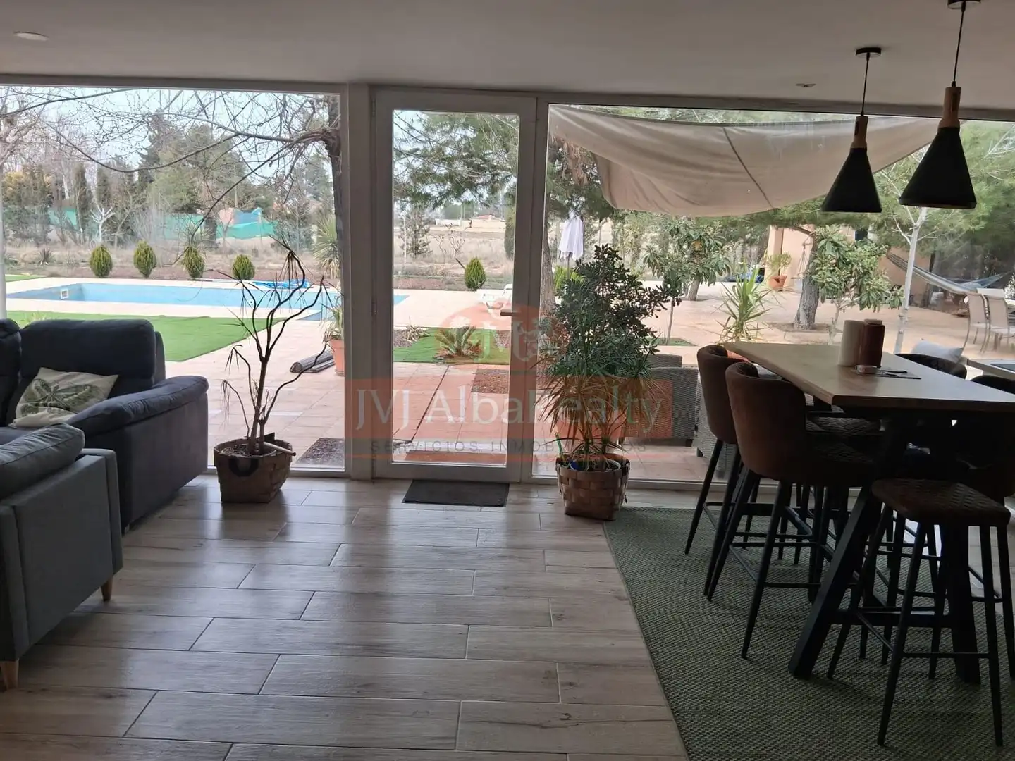 Jardí de Casa o xalet en venda en Albacete amb Aire condicionat i Piscina