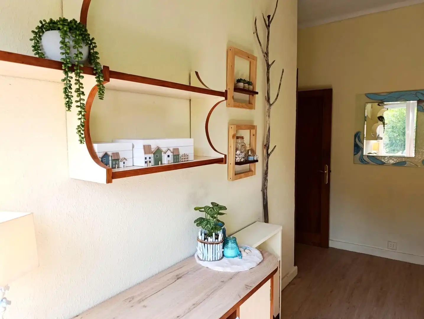 Sala de estar de Piso en venta en Langreo con Calefacción, Trastero y Amueblado