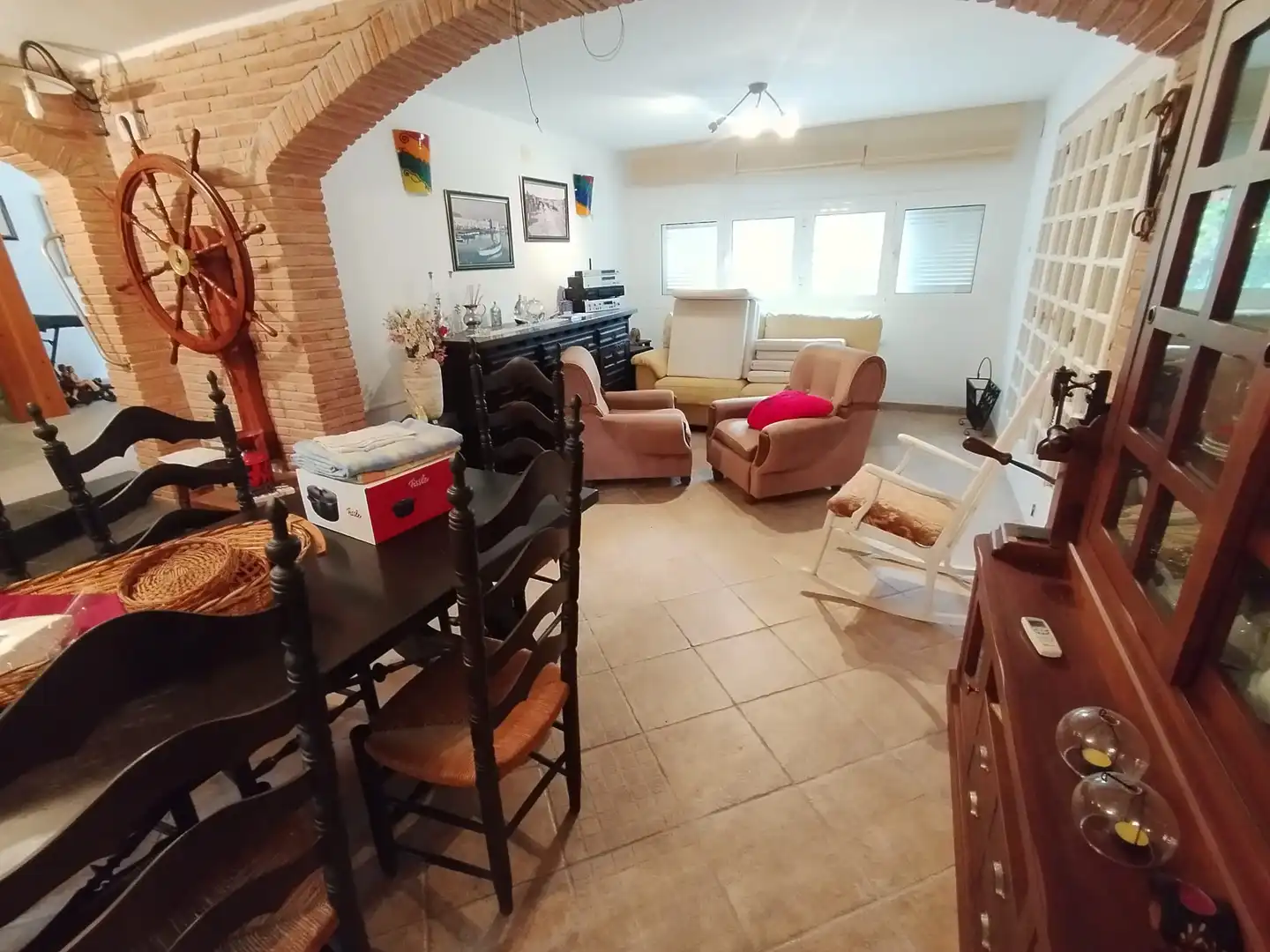 Sala de estar de Casa o chalet en venta en La Ràpita con Aire acondicionado, Calefacción y Jardín privado