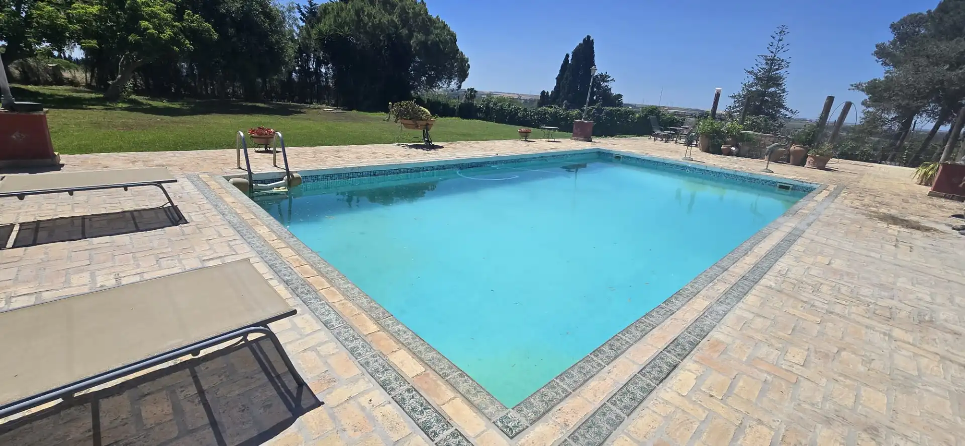 Swimming pool of Houses for rent in Jerez de la Frontera  with Air Conditioner, Private garden and Swimming Pool