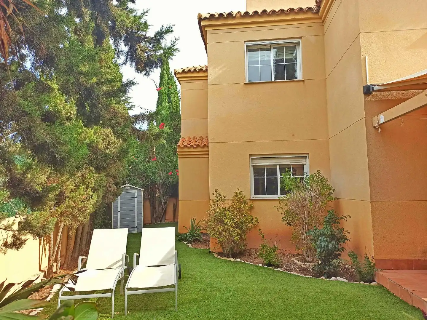 Garten von Einfamilien-Reihenhaus zum Verkauf in Vícar mit Klimaanlage und Terrasse