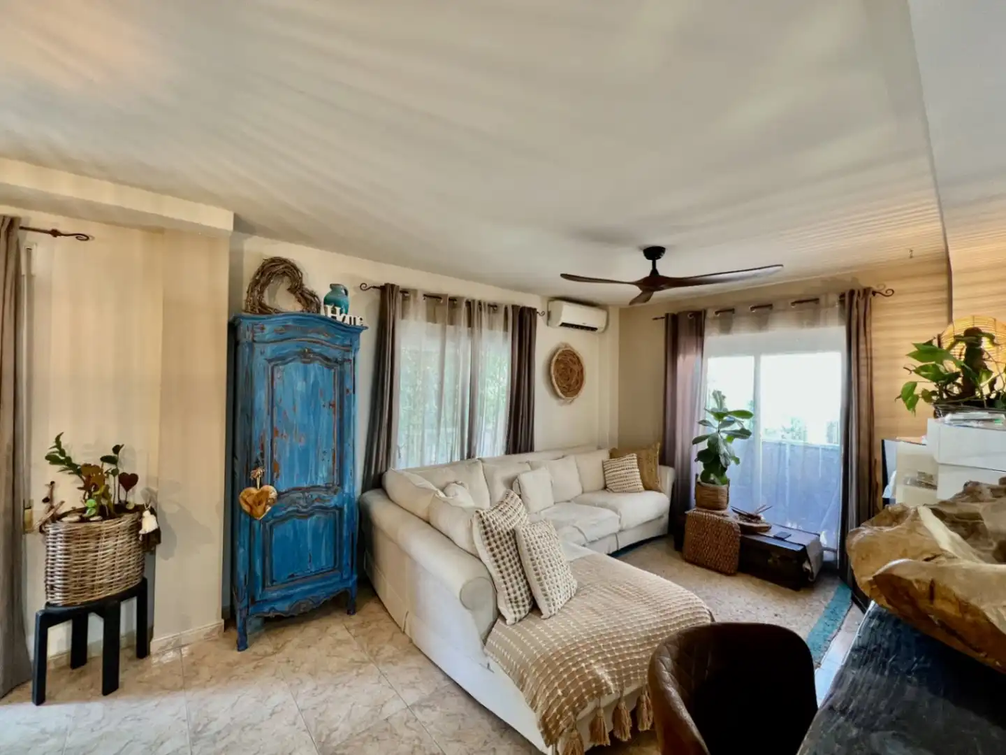 Living room of Flat for sale in Jávea / Xàbia  with Air Conditioner and Balcony