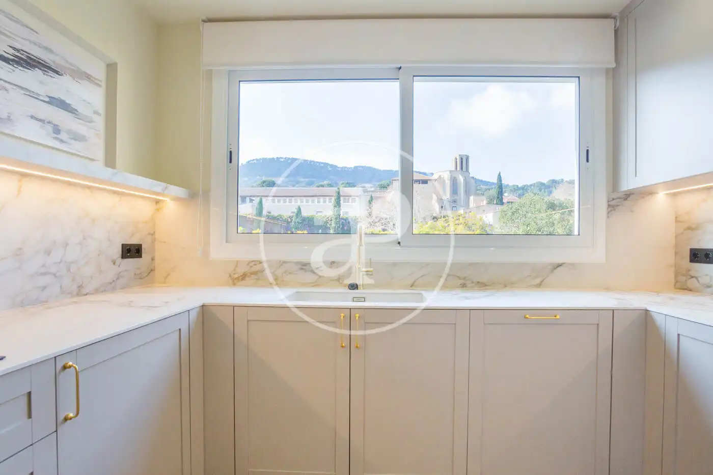 Kitchen of Flat for rent in Barcelona  with Air Conditioner, Heating and Private garden