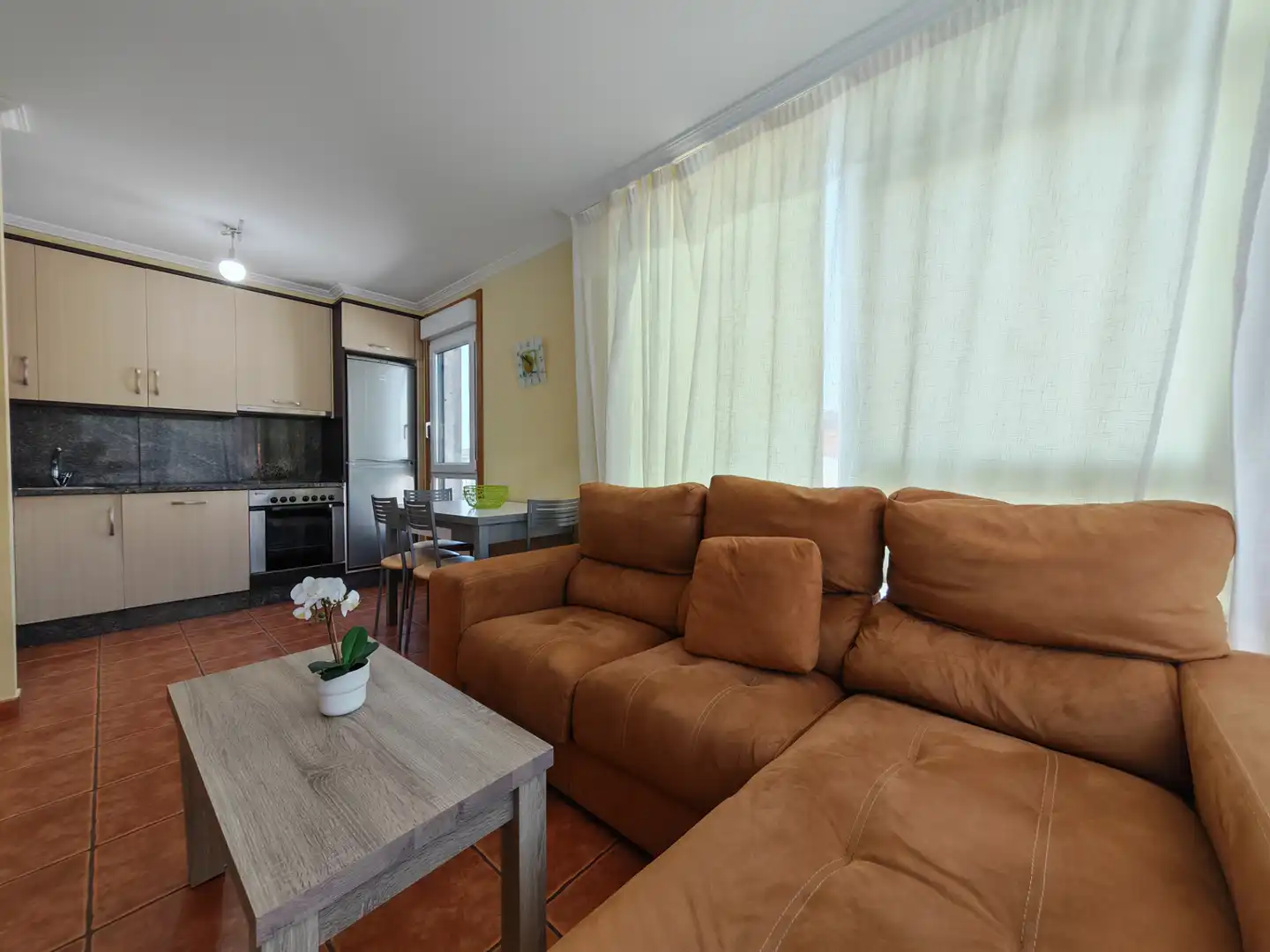 Sala de estar de Apartamento de alquiler en Fisterra con Trastero, Amueblado y Horno