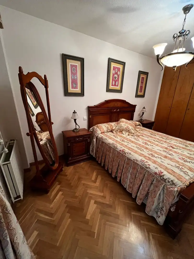 Bedroom of Flat for rent in Móstoles  with Air Conditioner, Heating and Parquet flooring