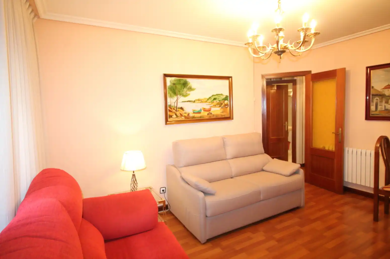 Sala de estar de Piso de alquiler en Gijón  con Calefacción y Terraza