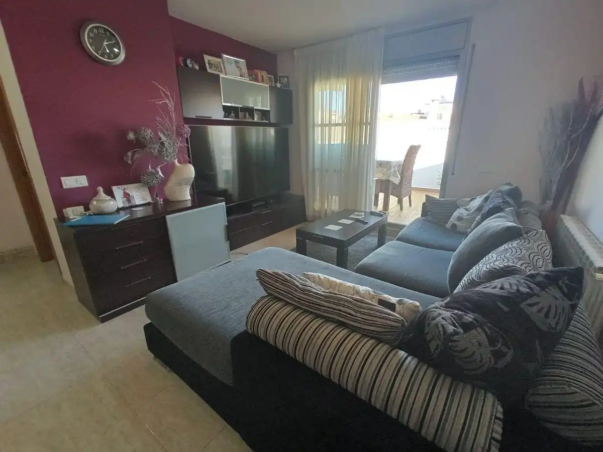 Sala de estar de Ático en venta en La Ràpita con Aire acondicionado, Terraza y Balcón