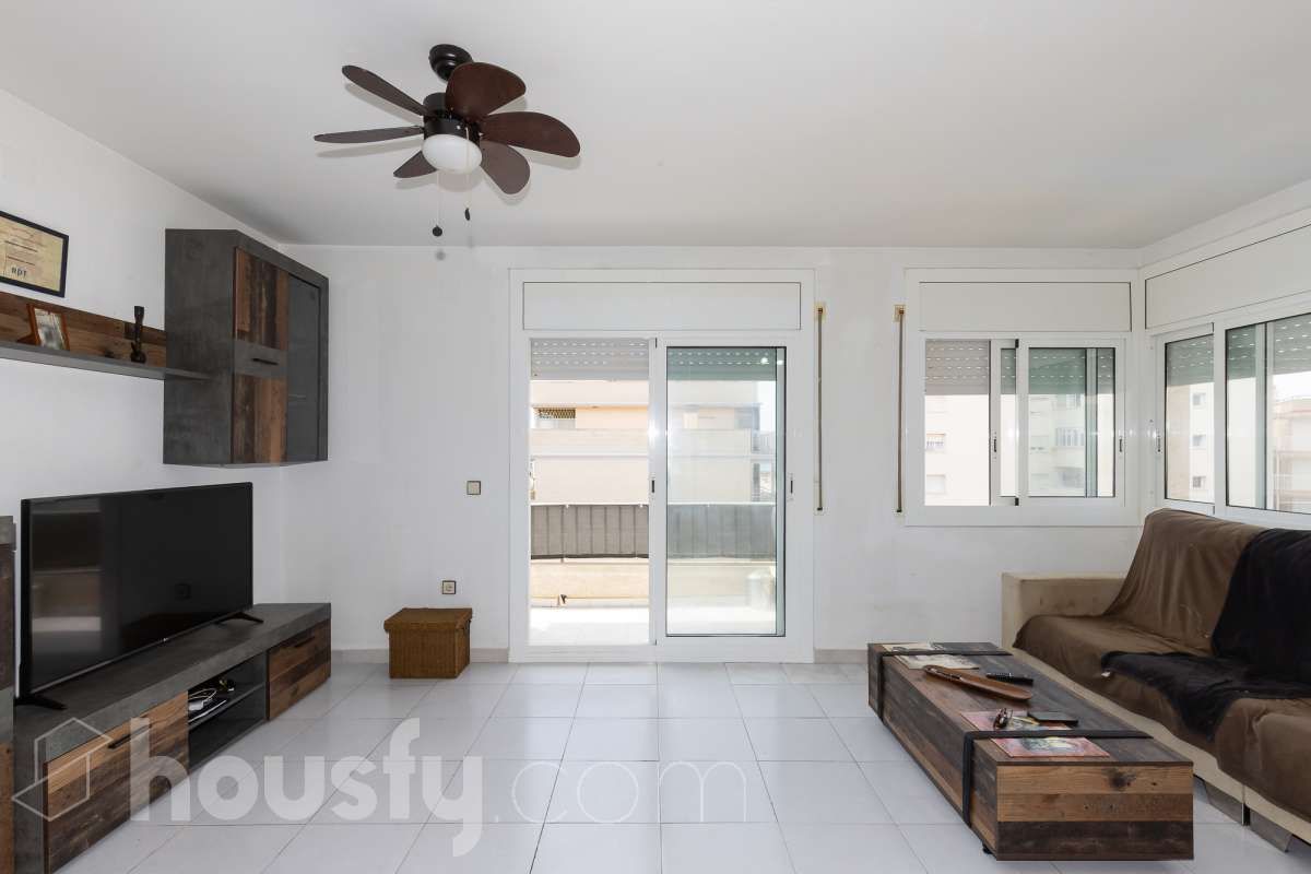 Living room of Flat for sale in Cunit  with Heating, Storage room and Furnished