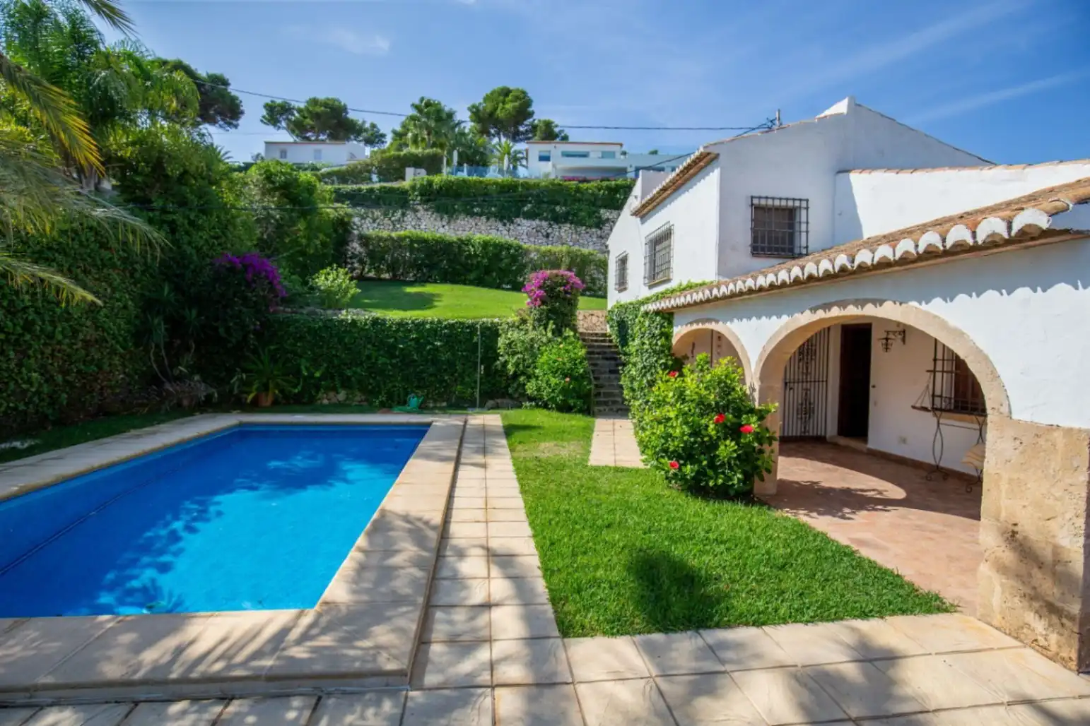 Garden of Houses for sale in Jávea / Xàbia  with Terrace and Swimming Pool