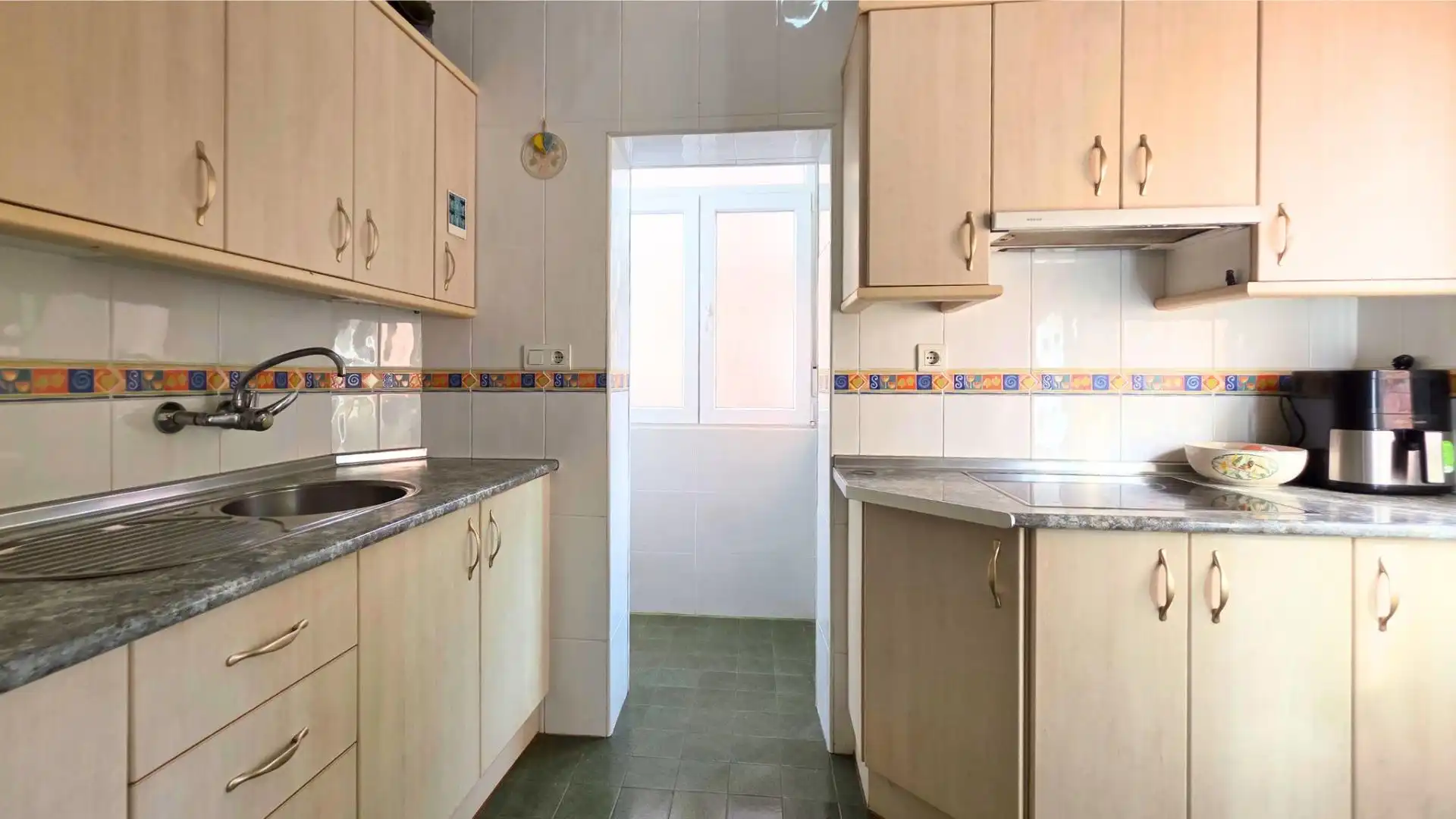 Kitchen of Flat for sale in Almería  with Air Conditioner, Private garden and Balcony