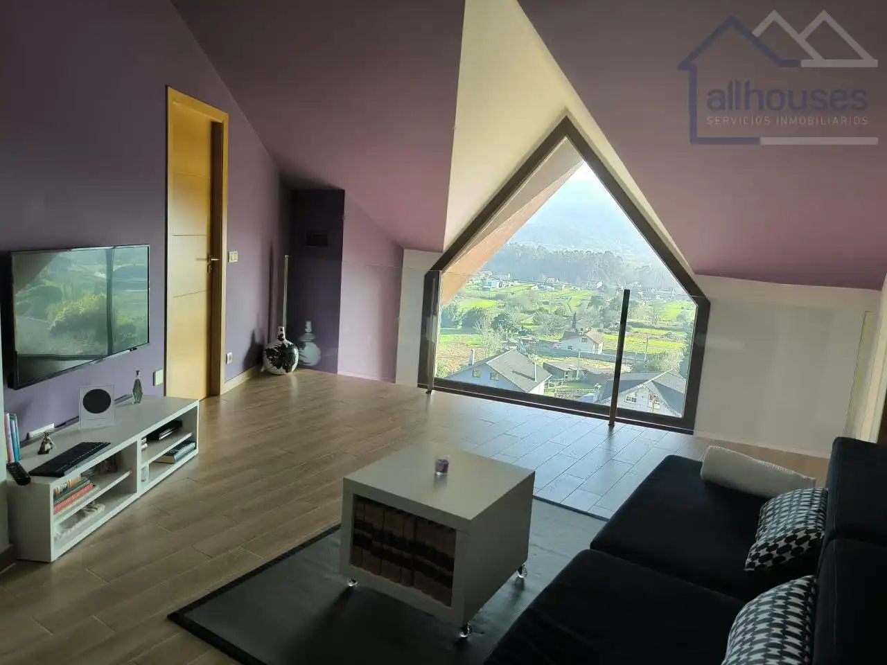 Sala de estar de Casa o chalet en venta en Tui con Calefacción, Jardín privado y Terraza
