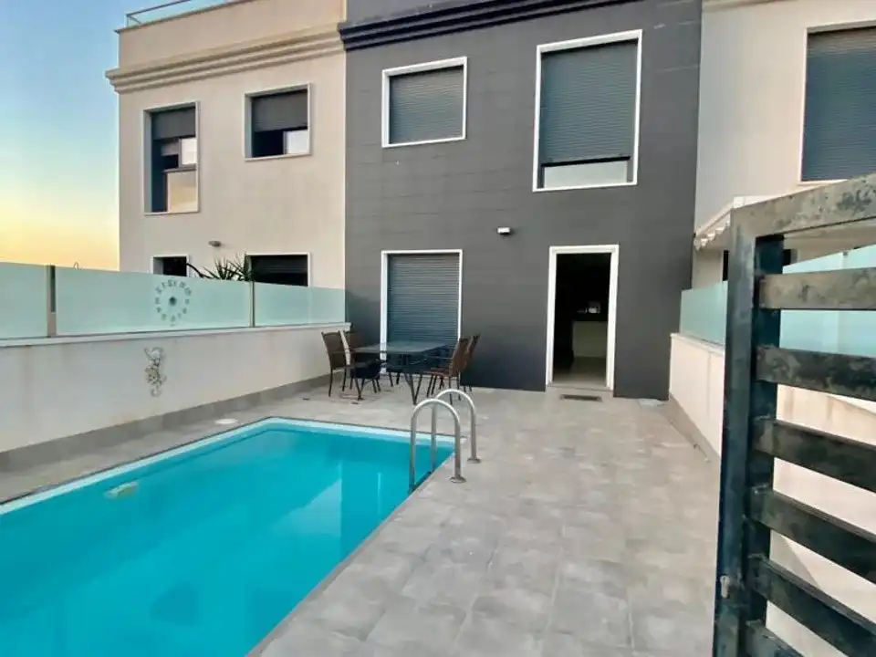 Swimming pool of Houses for sale in San Javier  with Air Conditioner, Heating and Terrace