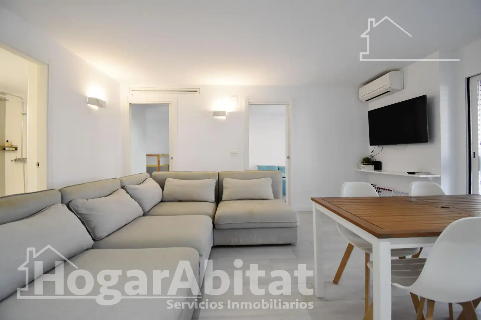 Living room of Flat for sale in Cullera  with Private garden, Terrace and Furnished