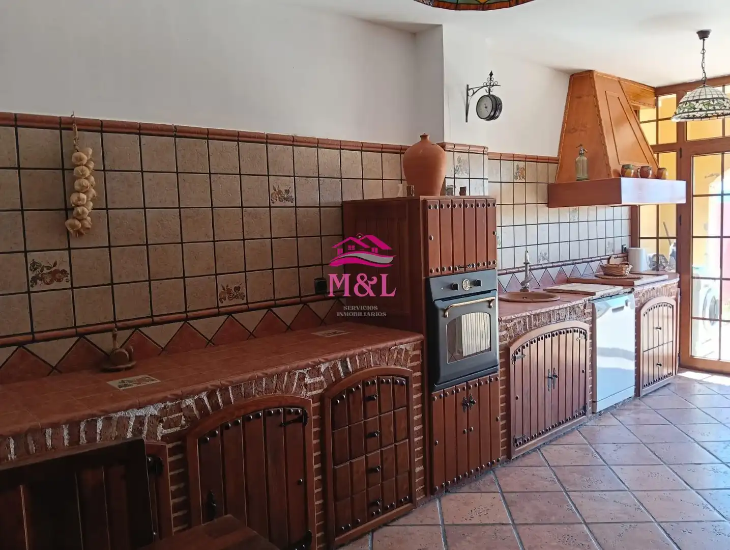 Kitchen of Houses for sale in Esparragalejo  with Air Conditioner, Heating and Terrace