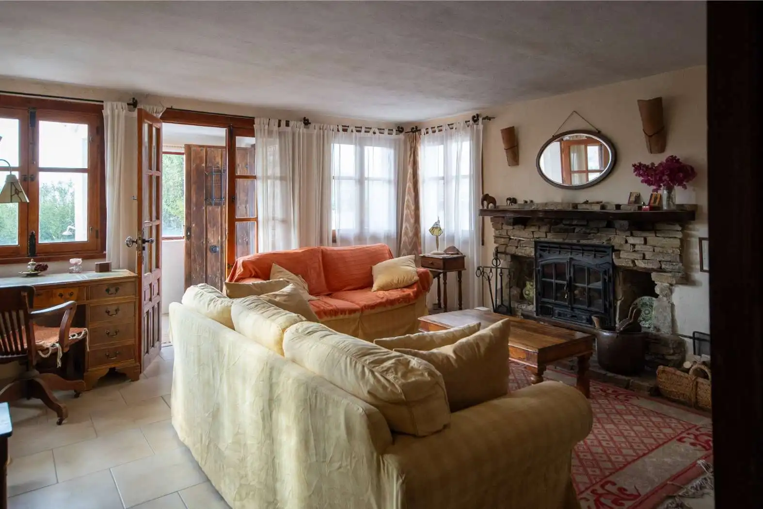 Living room of Houses for sale in Periana  with Air Conditioner, Private garden and Terrace