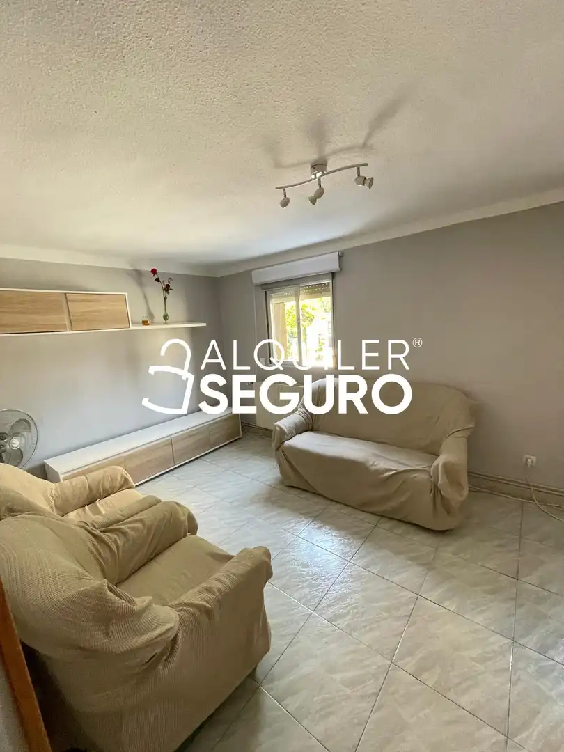 Sala de estar de Piso de alquiler en Madrid con Calefacción, Terraza y Amueblado