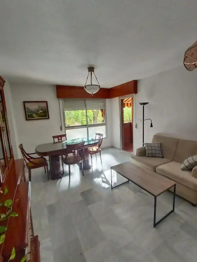 Sala d'estar de Pis de lloguer en Granada amb Aire condicionat, Jardí privat i Moblat