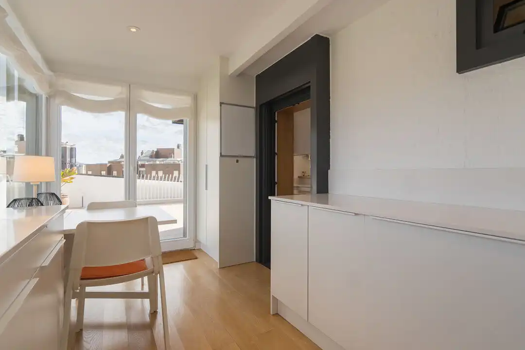 Cocina de Ático en venta en  Pamplona / Iruña con Calefacción, Terraza y Alarma