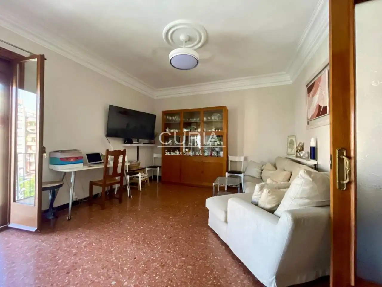 Wohnzimmer von Wohnung zur Miete in Lleida mit Klimaanlage, Heizung und Möbliert