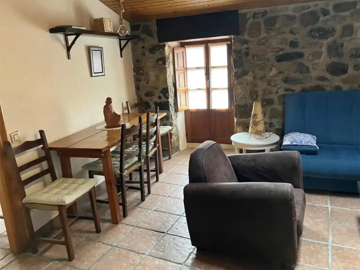 Esszimmer von Wohnung zur Miete in Teverga mit Möbliert und Balkon