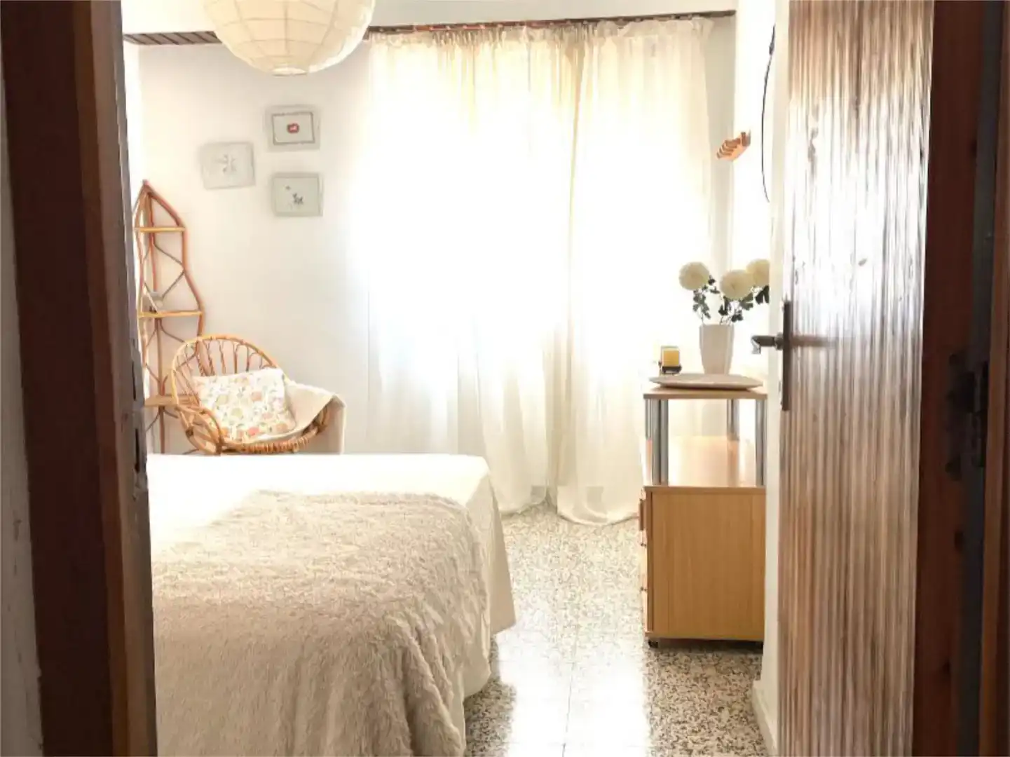 Schlafzimmer von Wohnung zur Miete in Náquera mit Möbliert