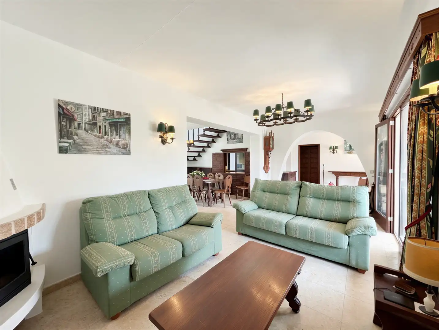 Sala de estar de Finca rústica en venta en Felanitx con Aire acondicionado, Calefacción y Terraza
