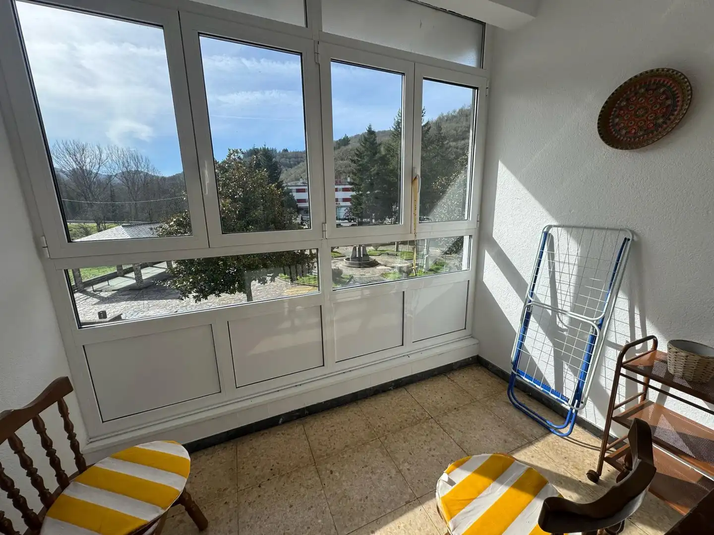 Balcony of Flat for sale in As Nogais   with Heating, Terrace and Furnished
