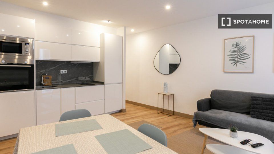 Living room of Flat to rent in  Barcelona Capital  with Air Conditioner, Heating and Furnished