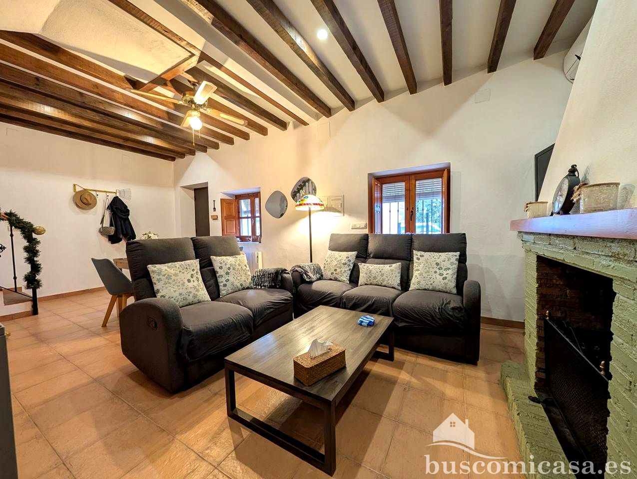 Sala d'estar de Casa o xalet en venda en Baños de la Encina amb Aire condicionat, Calefacció i Terrassa