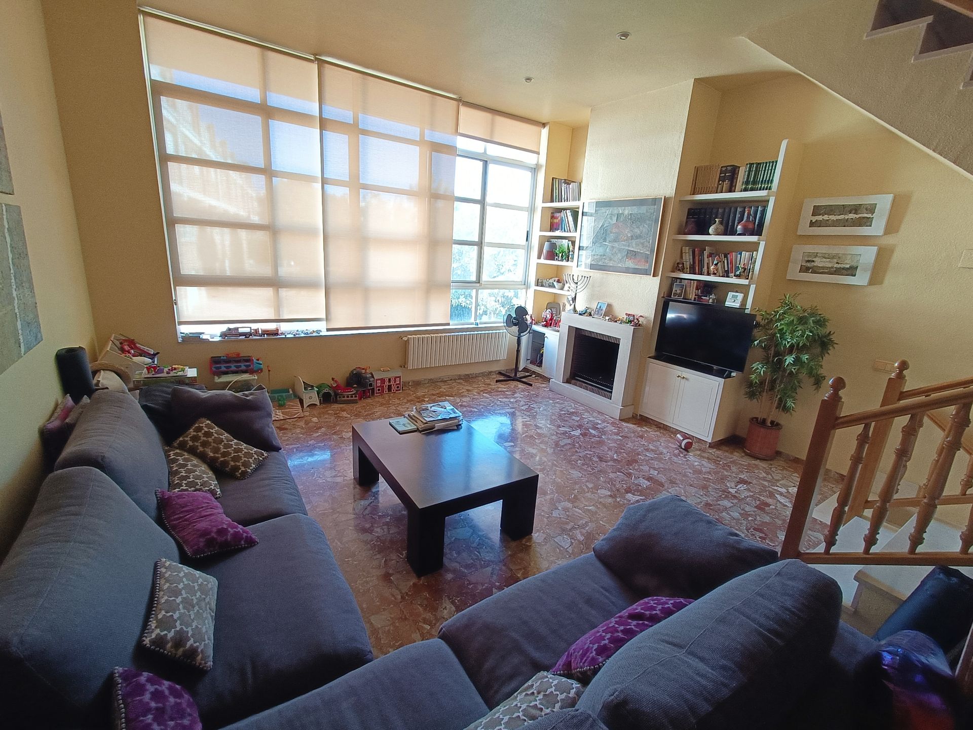 Living room of Single-family semi-detached for sale in Burriana / Borriana  with Private garden